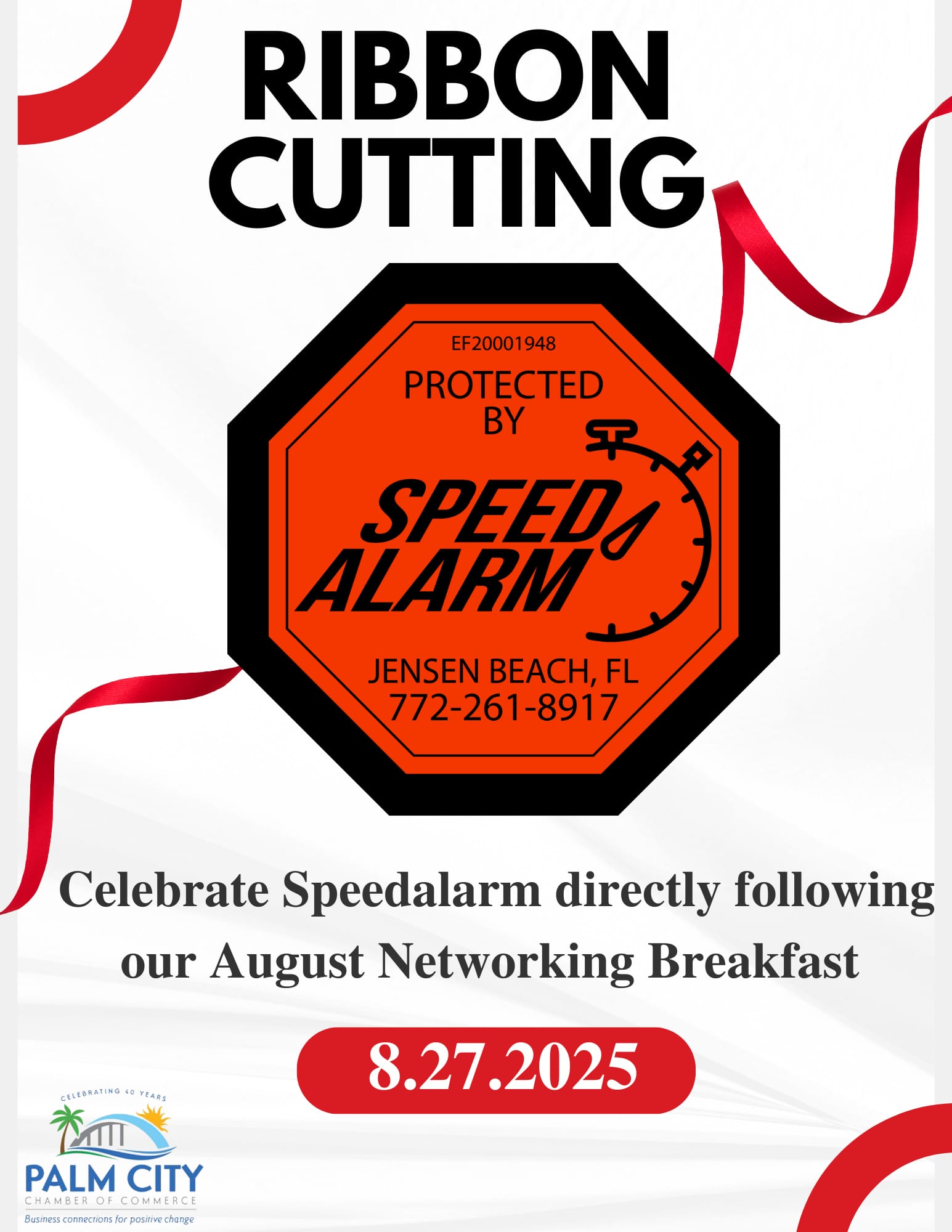 Speed Alarm Ribbon Cutting