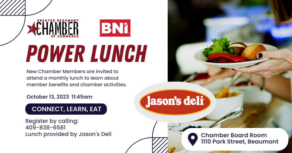 chamber power lunch flyer