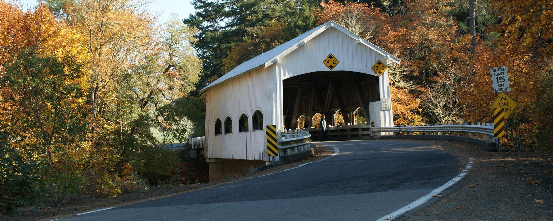 Image of a covered bridge