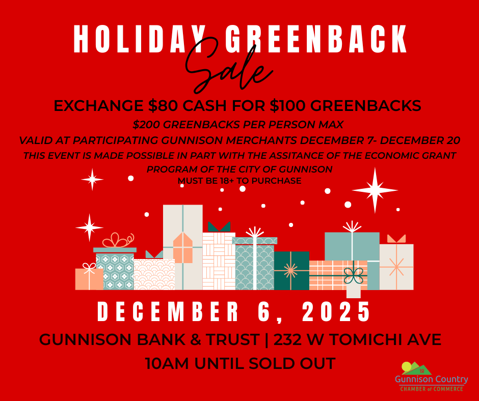 Gunnison Holiday Greenbacks SALE (1)