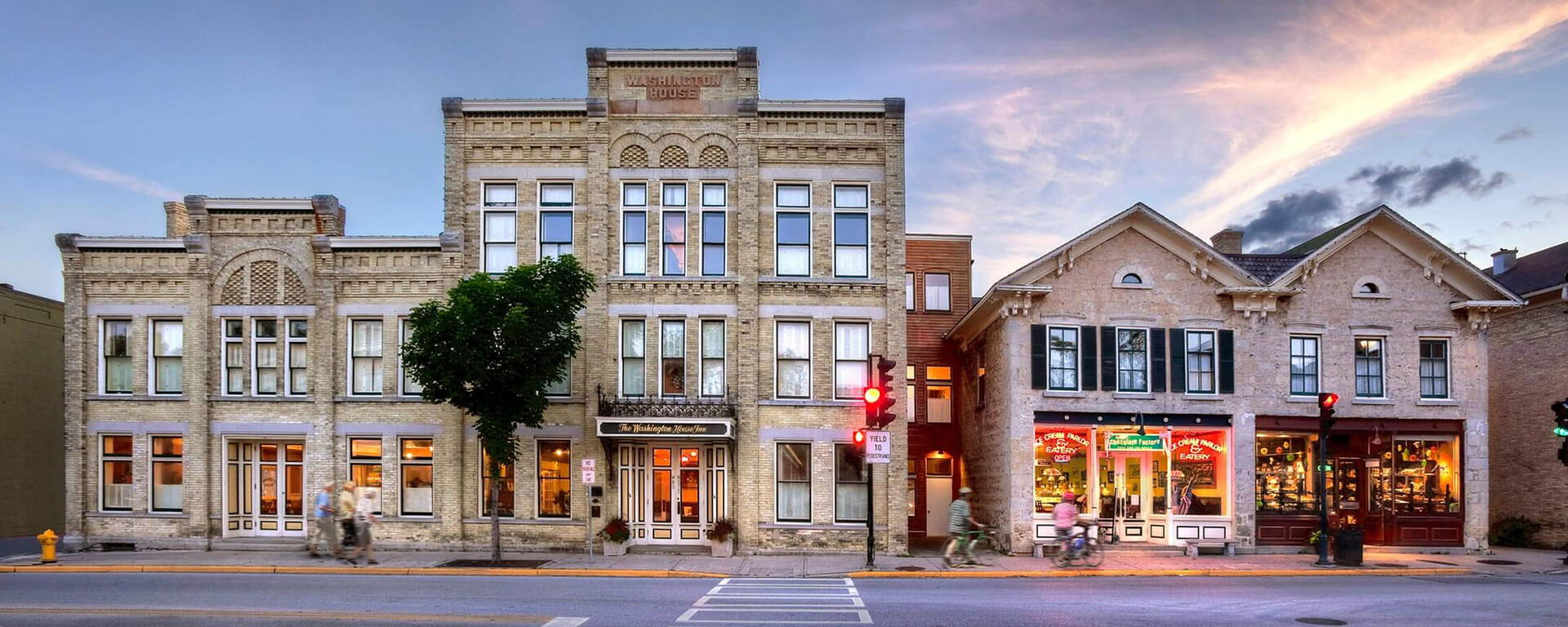 Historic downtown Cedarburg Wisconsin