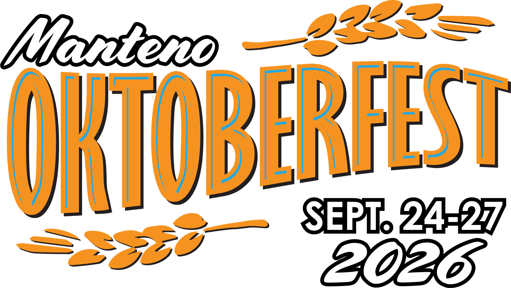 Logo white text with black outline