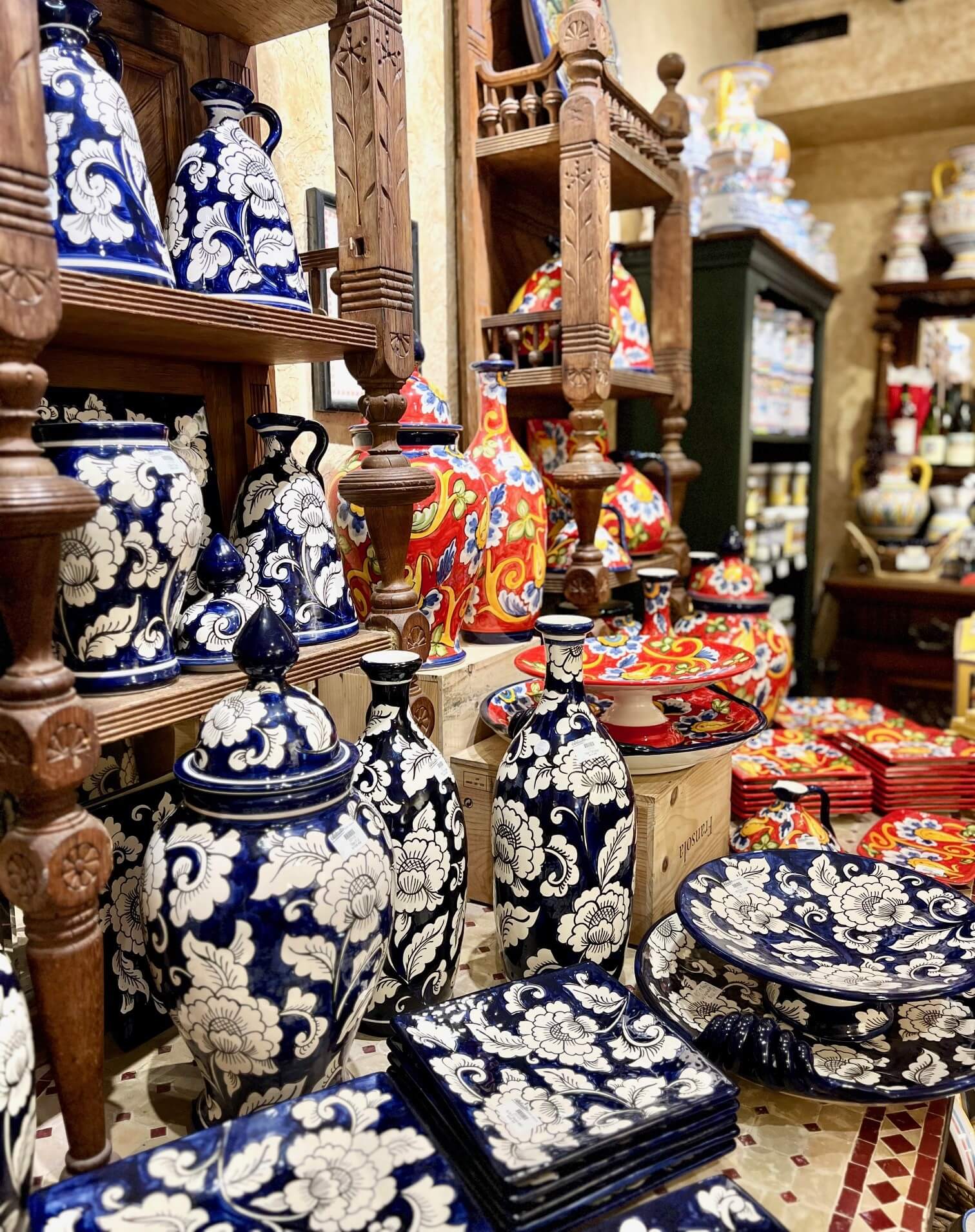 Photo of a variety of handmade pottery