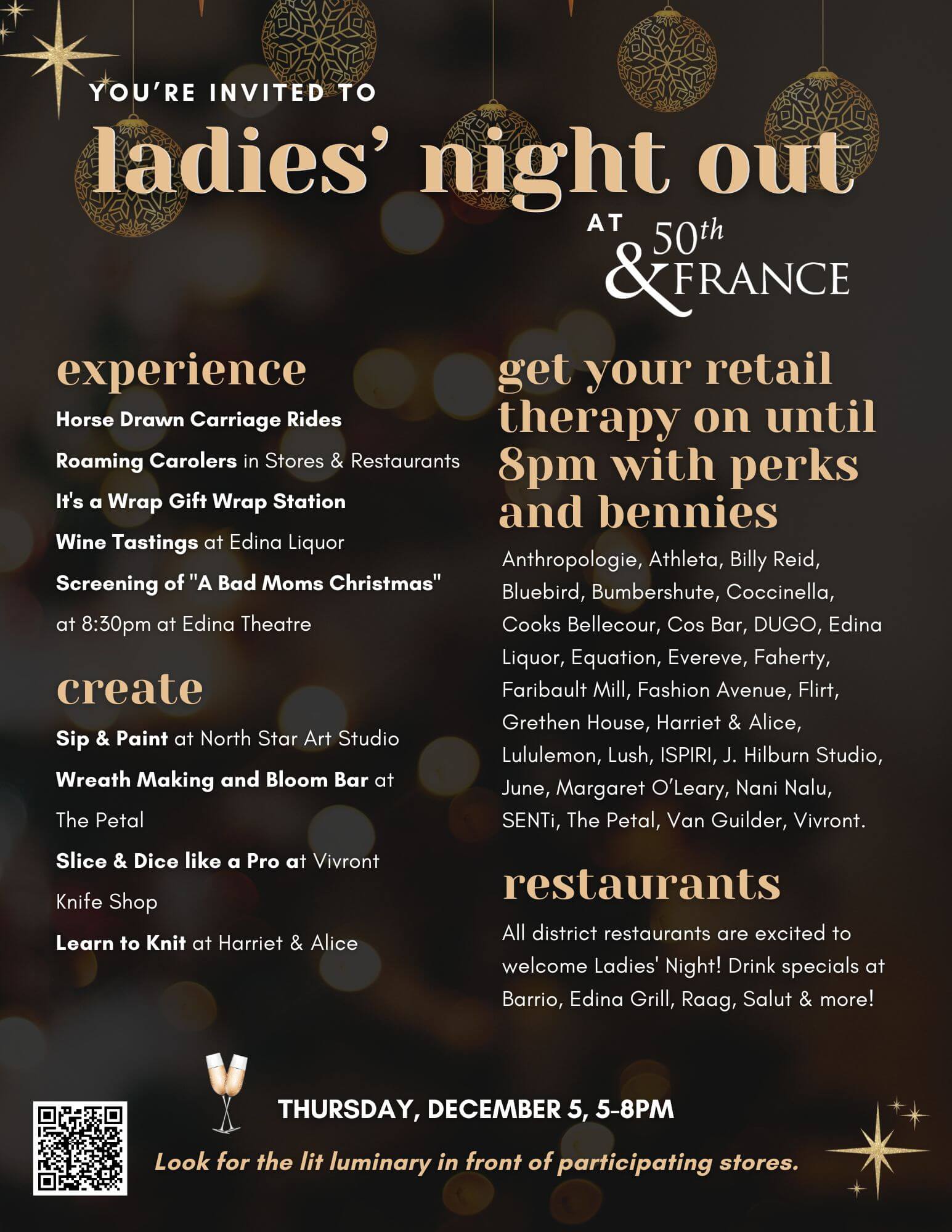 Ladies Night Out at 50th and France