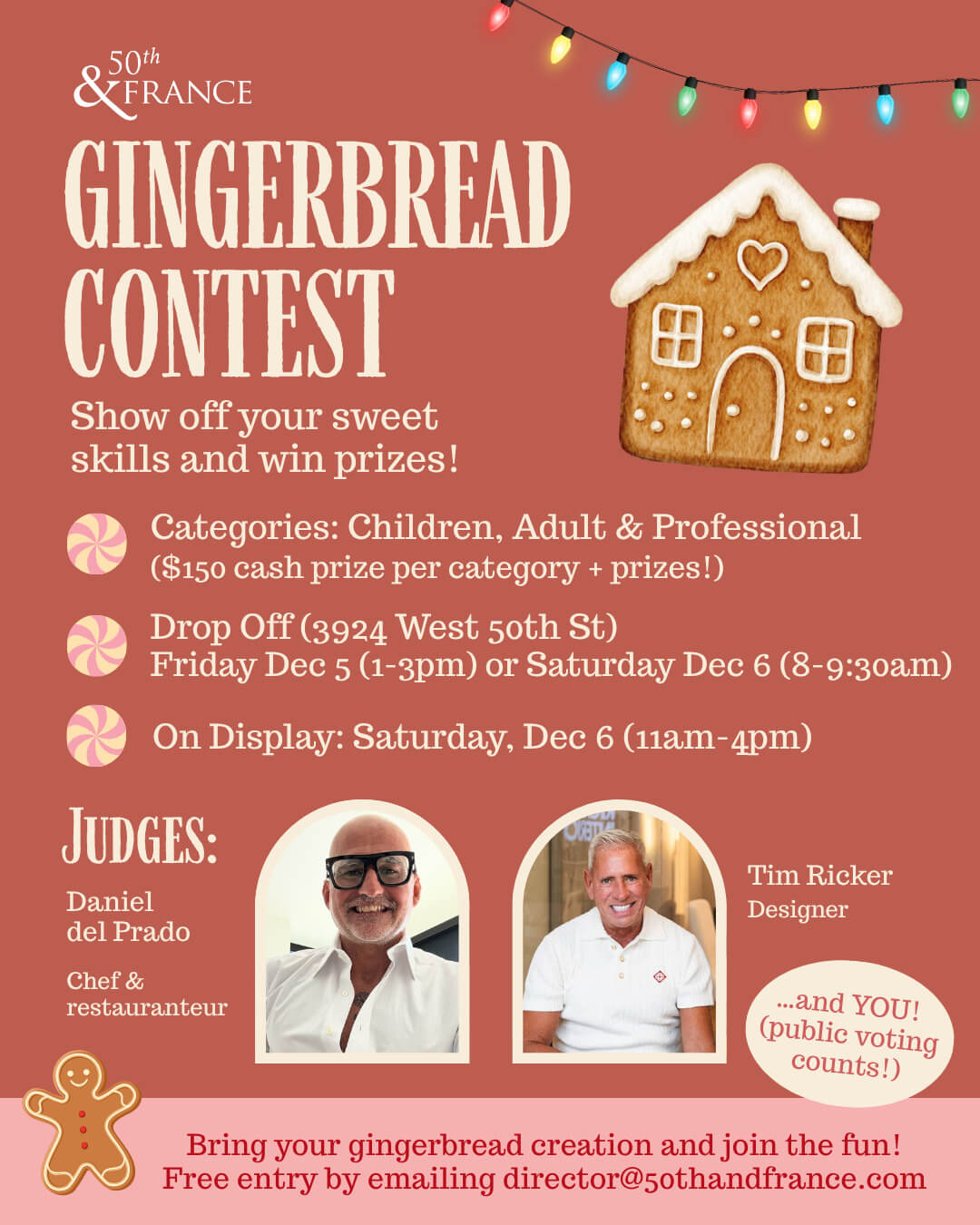 Gingerbread Contest at 50th and France
