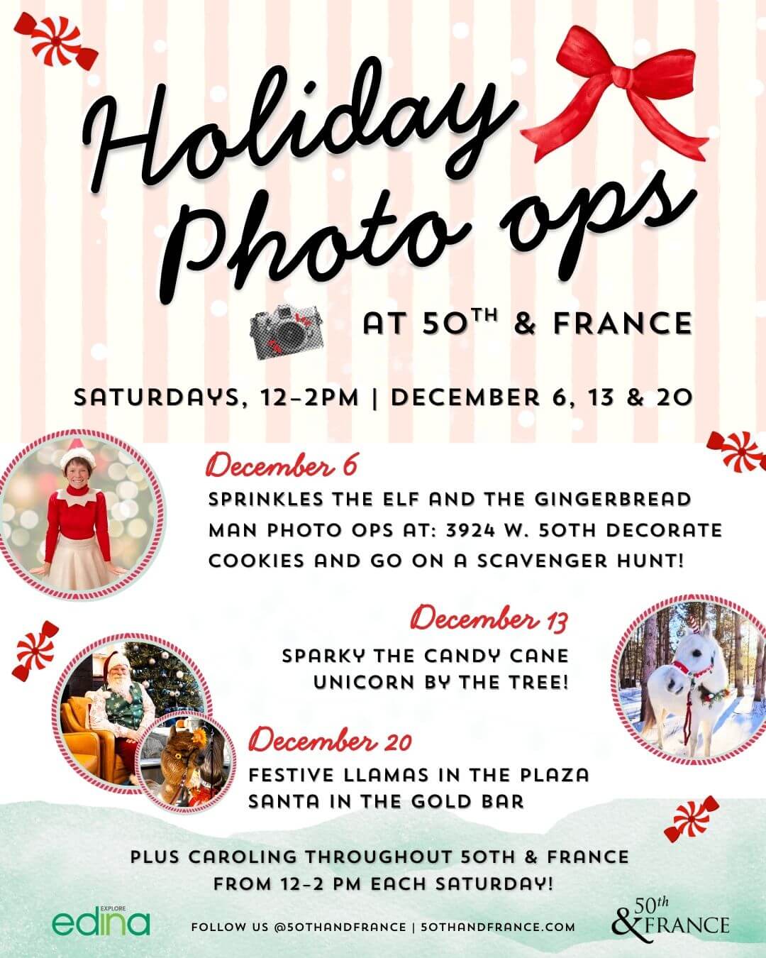 Holiday Photo Ops at 50th and France