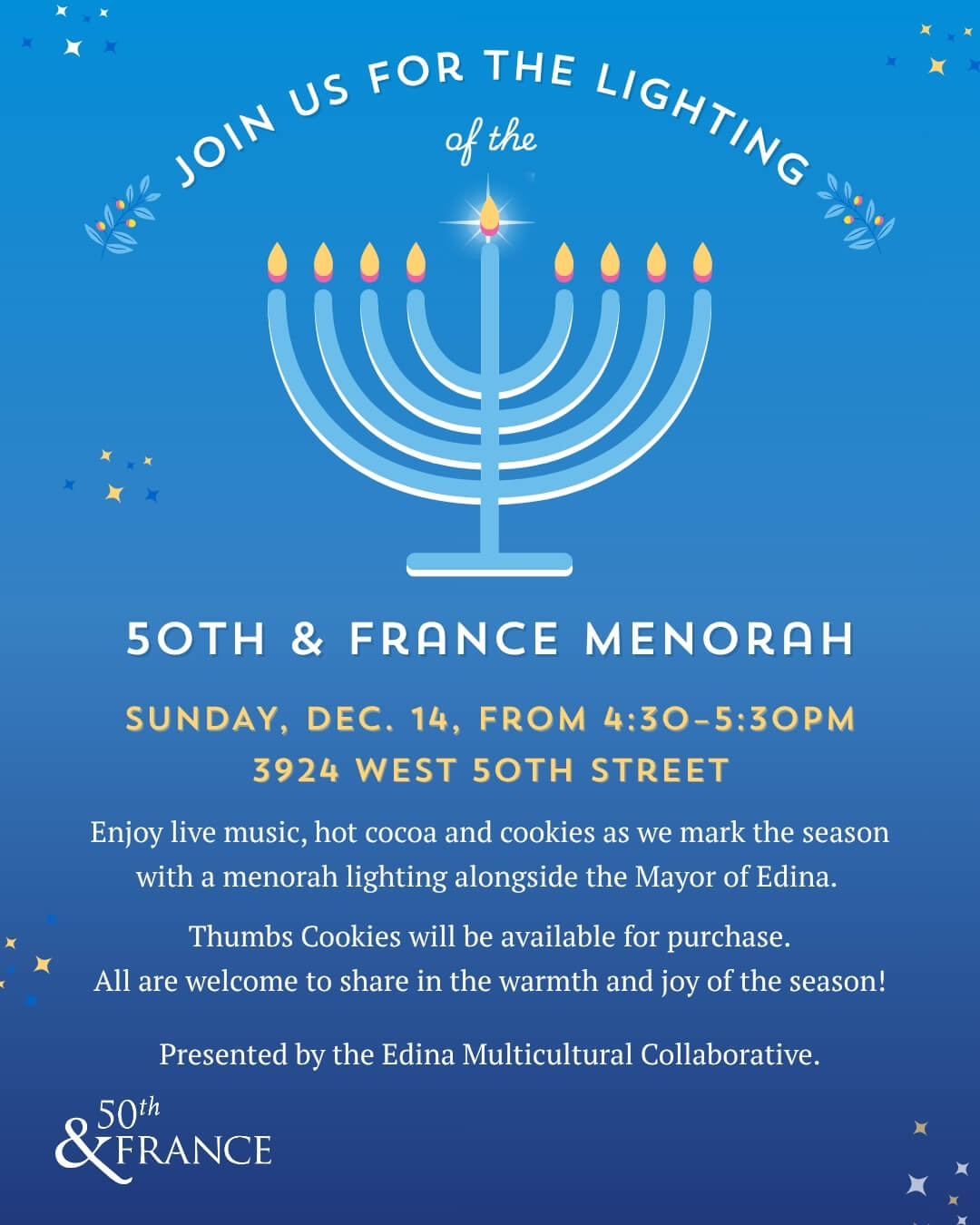 Menorah Lighting at 50th and France