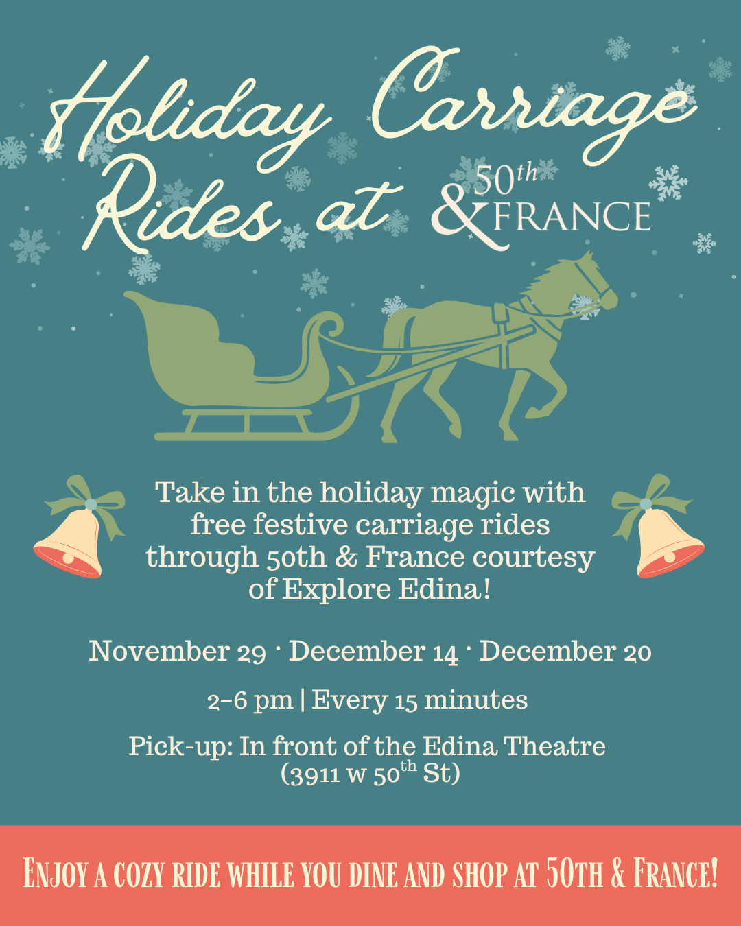 Holiday Carriage Rides at 50th and France