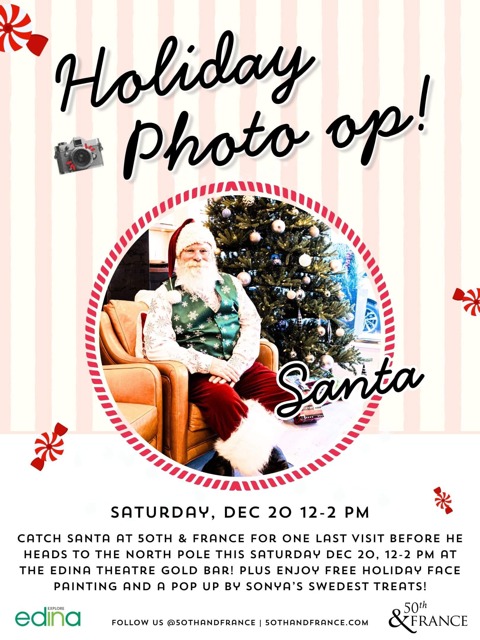 Santa 2025 Instagram-2 Holiday Photo Op with Santa at 50th and France