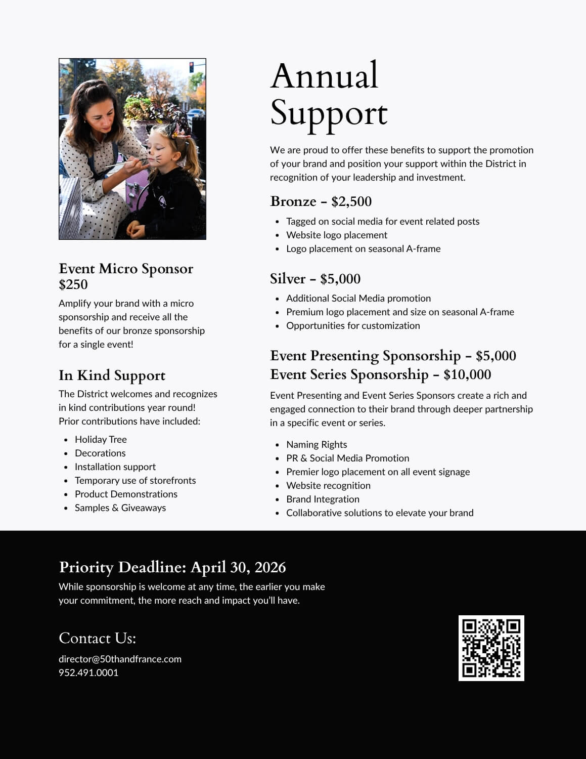 District Sponsorship