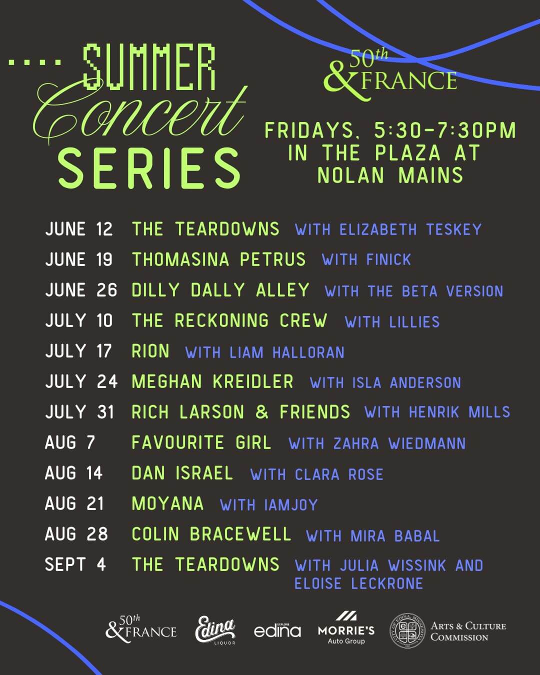 50th and France Summer Concert Series