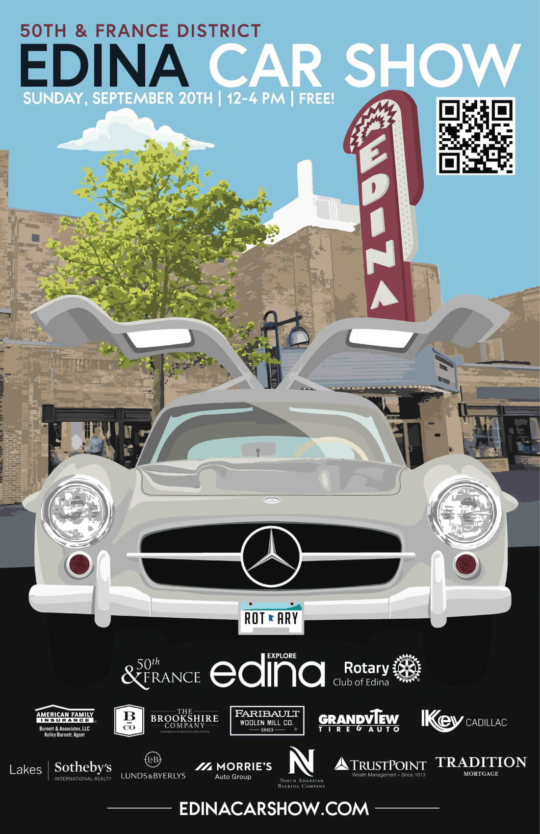 2026CarShowPoster Edina Car Show 2026