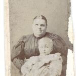 historic photo of mother and child