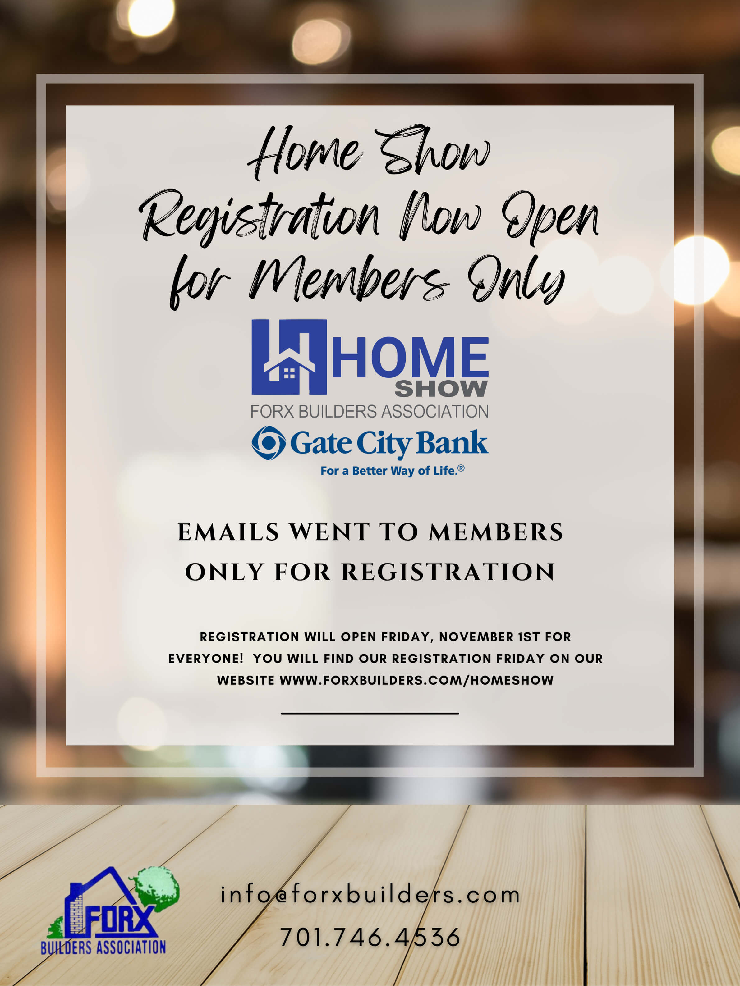 Home Show Members Registration