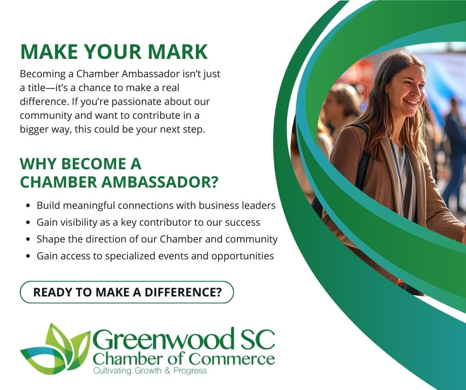 Become A Chamber Ambassador Graphic