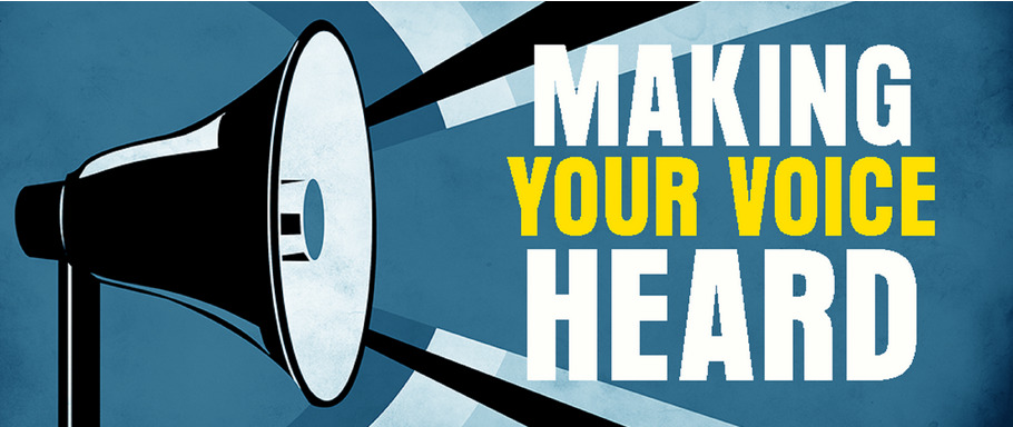 making your voice heard