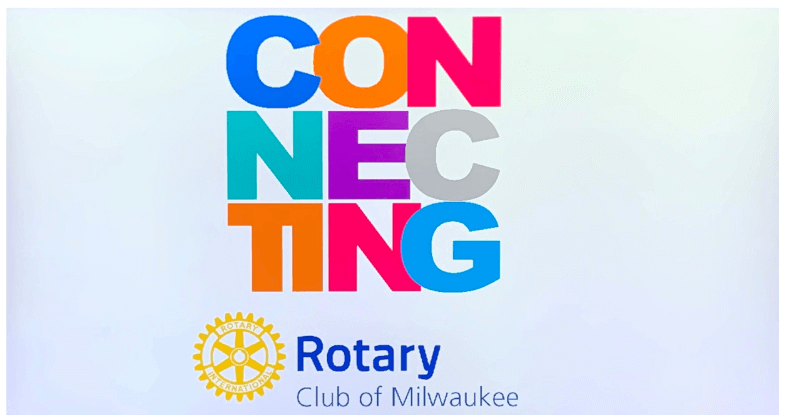 Kim Stoll & Mara Swan guests at Rotary Club of Milwaukee meeting