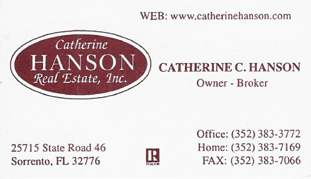 Catherine Hanson Real Estate