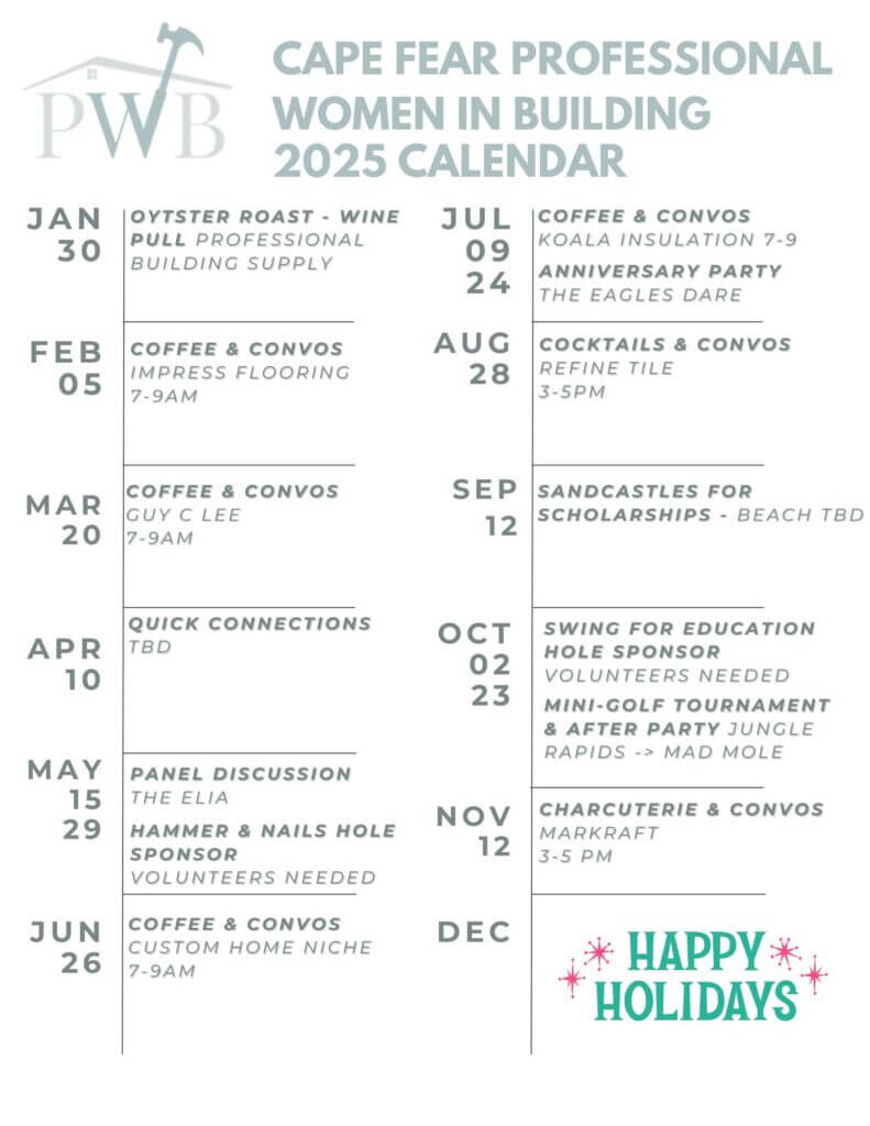 PWB 2025 Calendar