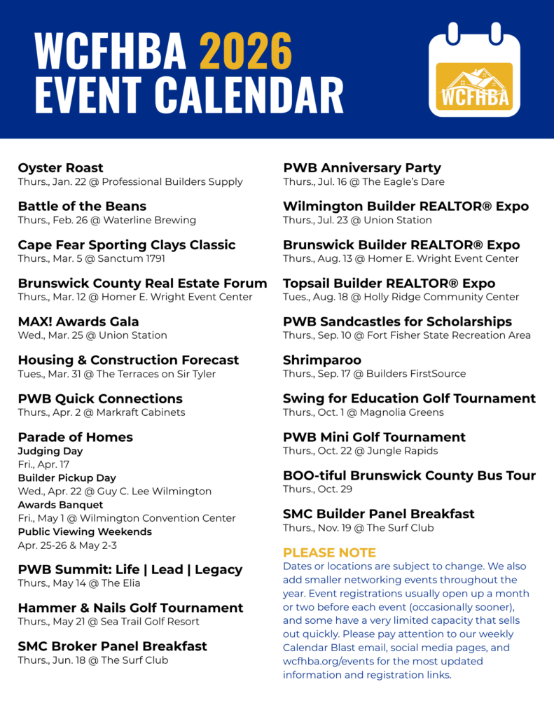 2026 Event Calendar