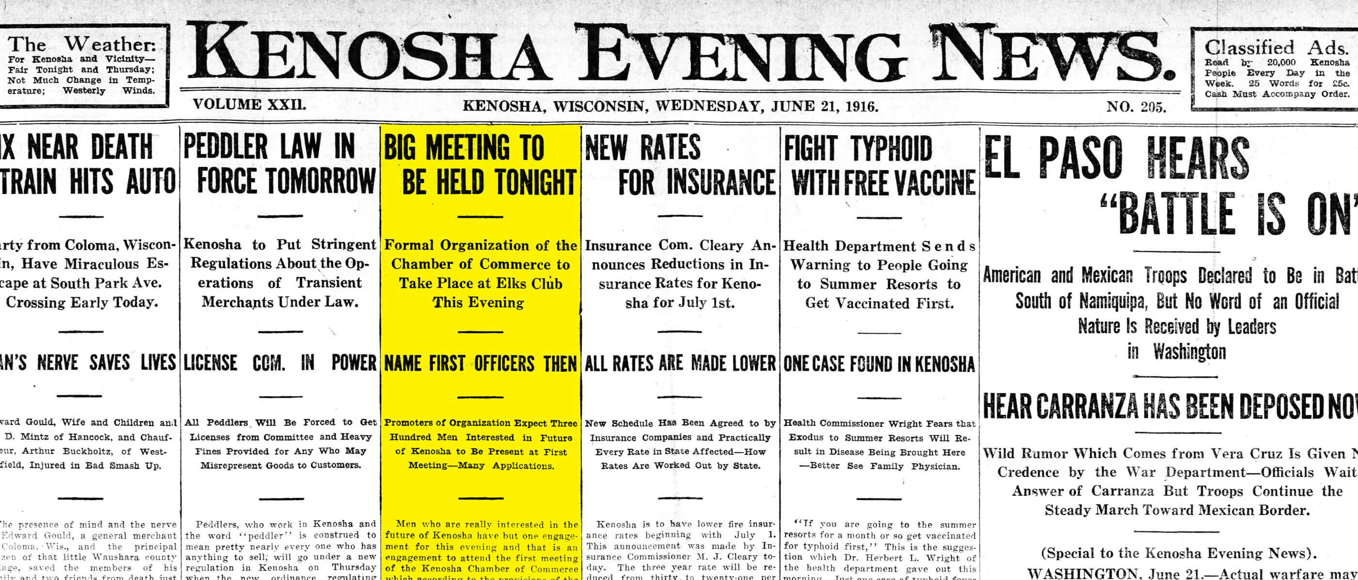 Kenosha_Evening_News_Wed__Jun_21__1916_ Kenosha_Evening_News_Wed__Jun_21__1916_