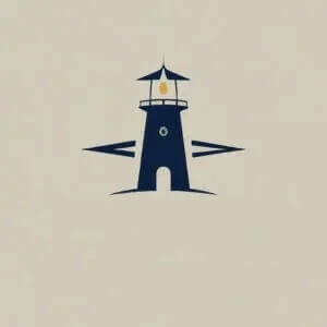 CCCSAA PDC 2027 Conference Logo for a lighthouse and two beacons for north and west