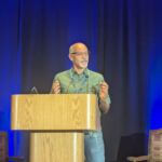John Currier accepting his 2025 cwc lifetime achievement award
