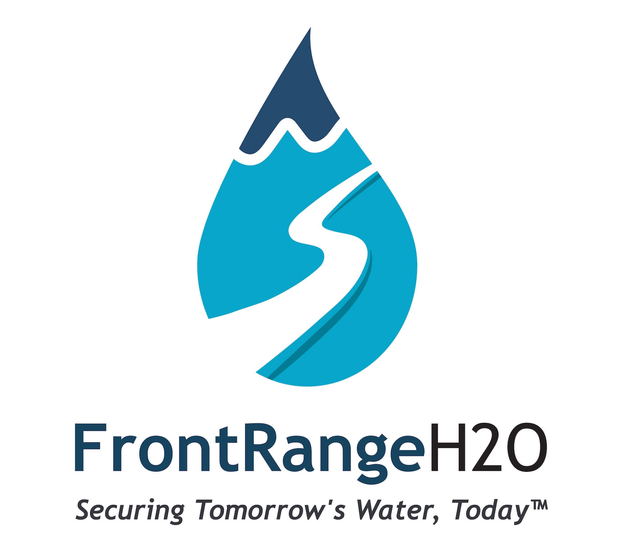 front range h2o logo with tagline, "securing tomorrow's water, today"