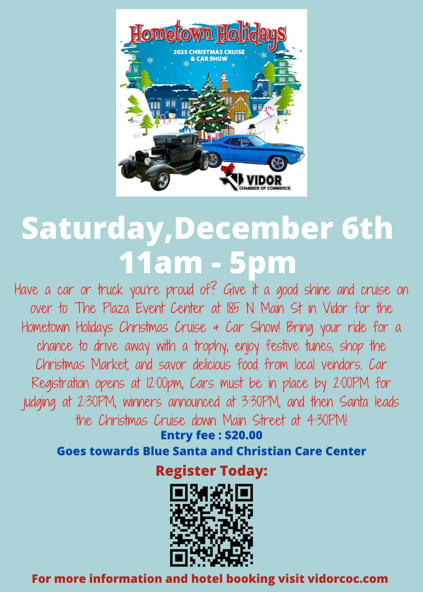 Hometown holidays event and vendor