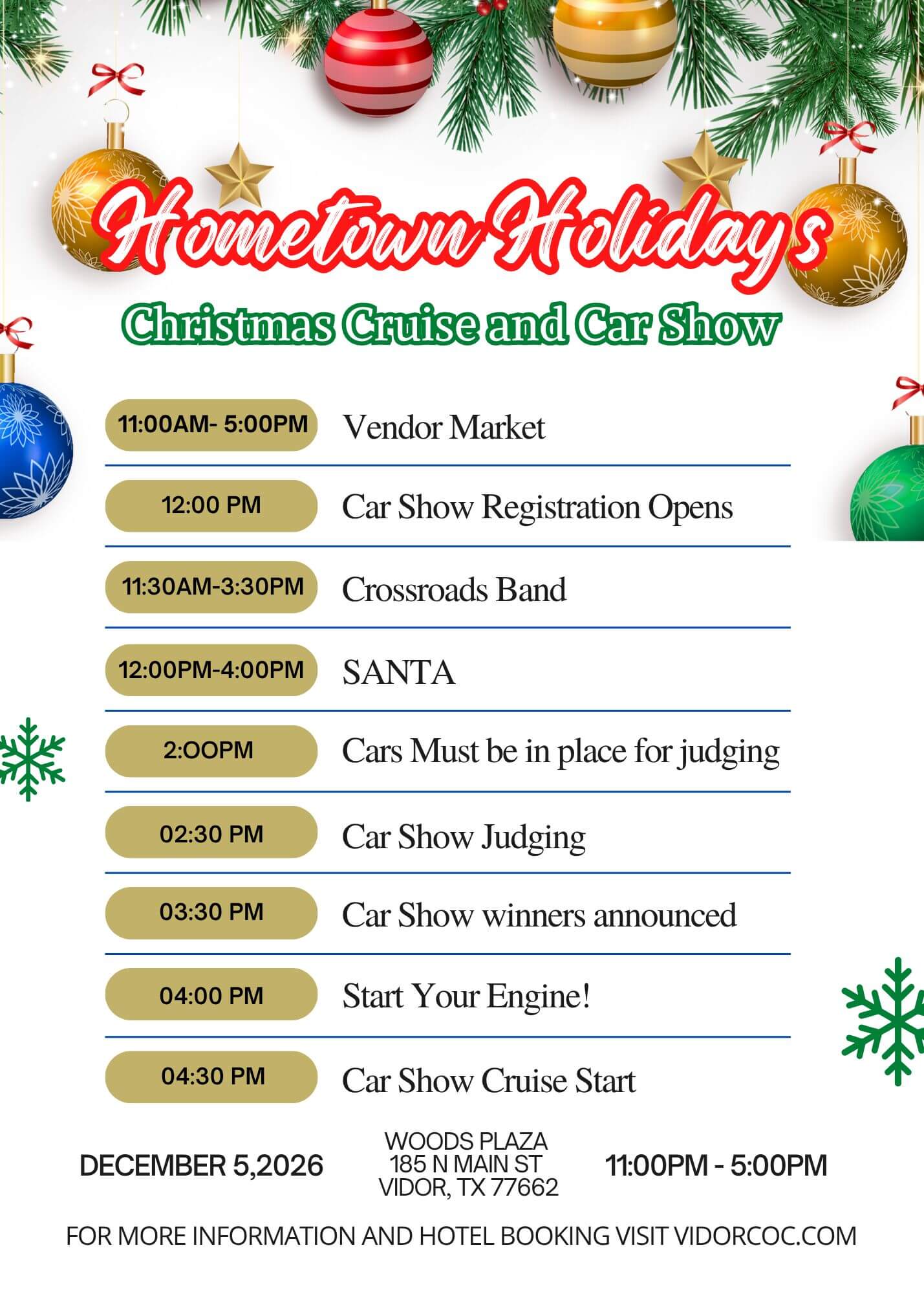 Hometown holidays event and vendor-2 Hometown holidays event and vendor-2