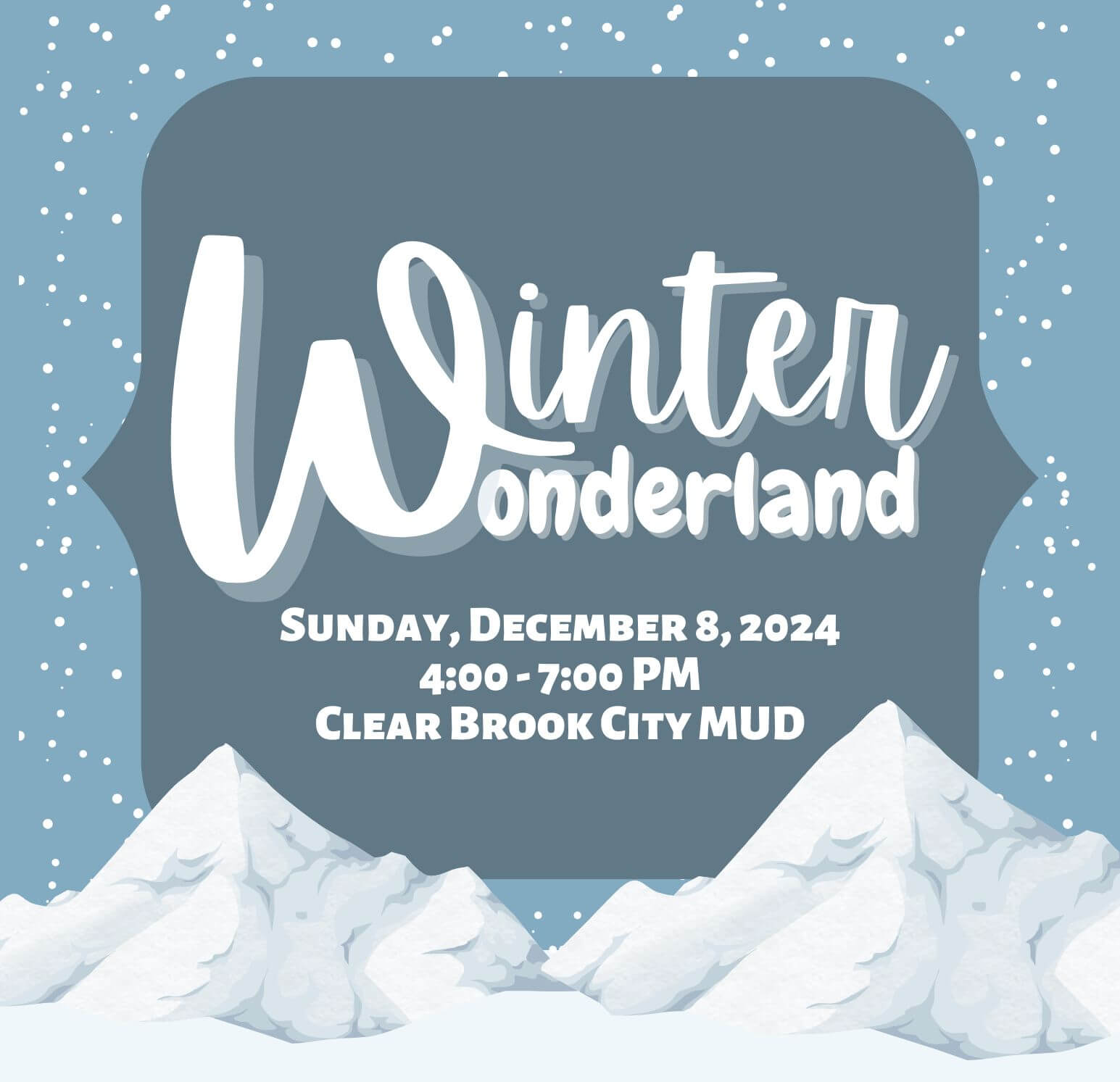 Winter Wonderland Save the Date 2024