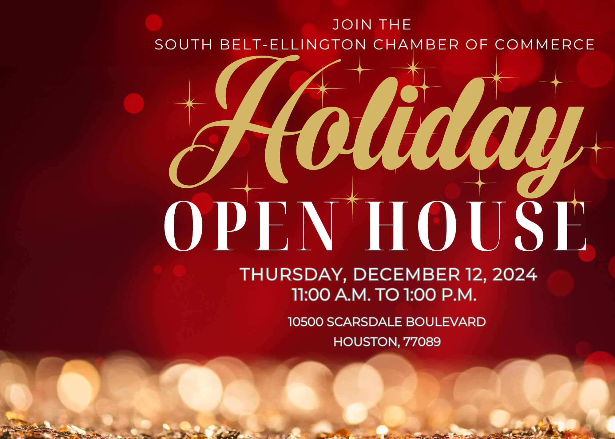 South Belt-Ellington Chamber of Commerce Holiday Open House 2024 Version #2