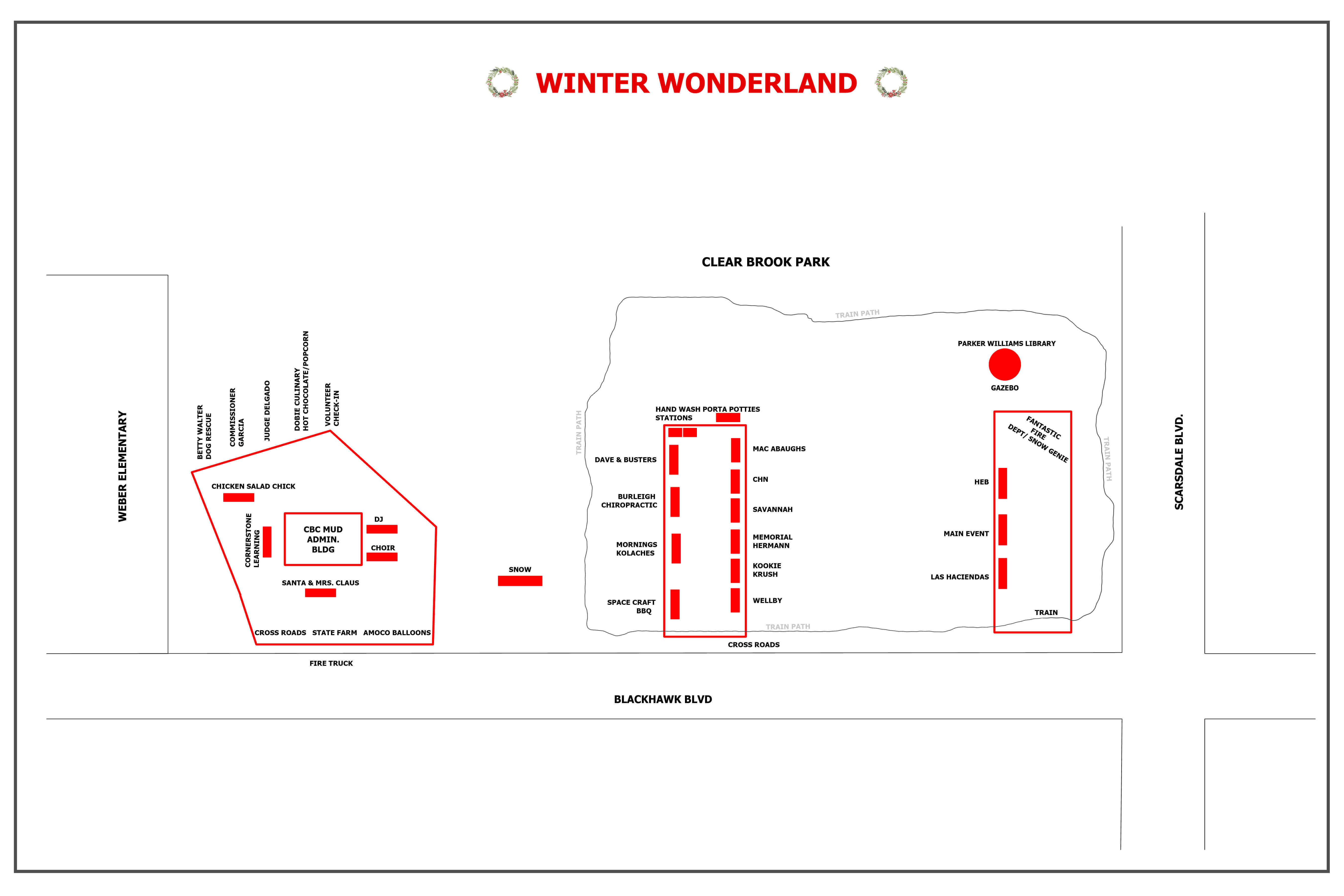 Winter Wonderland Campus Map