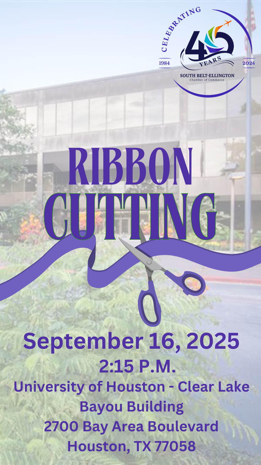 Ribbon Cutting UHCL