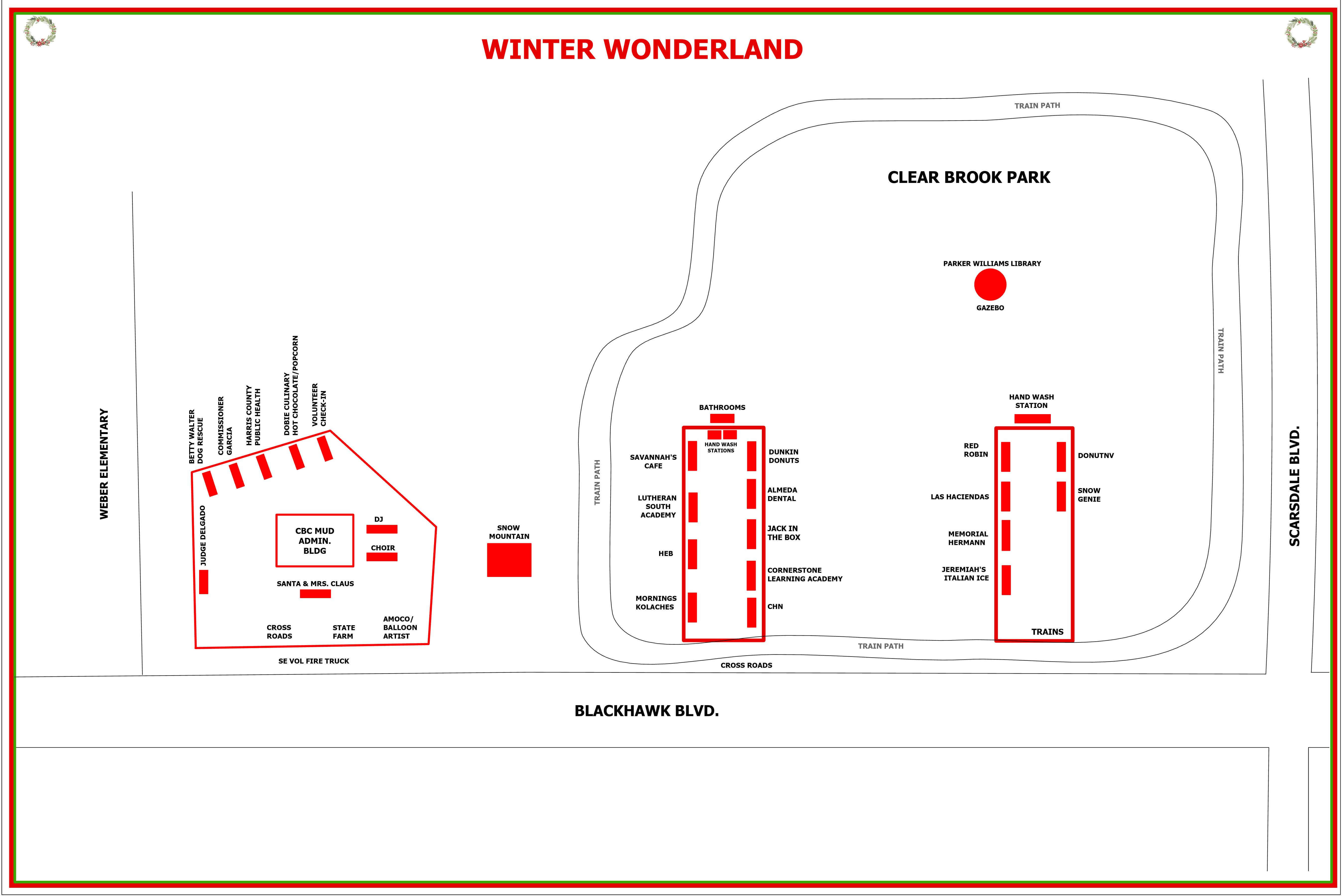 Winter Wonderland Campus Map 2025