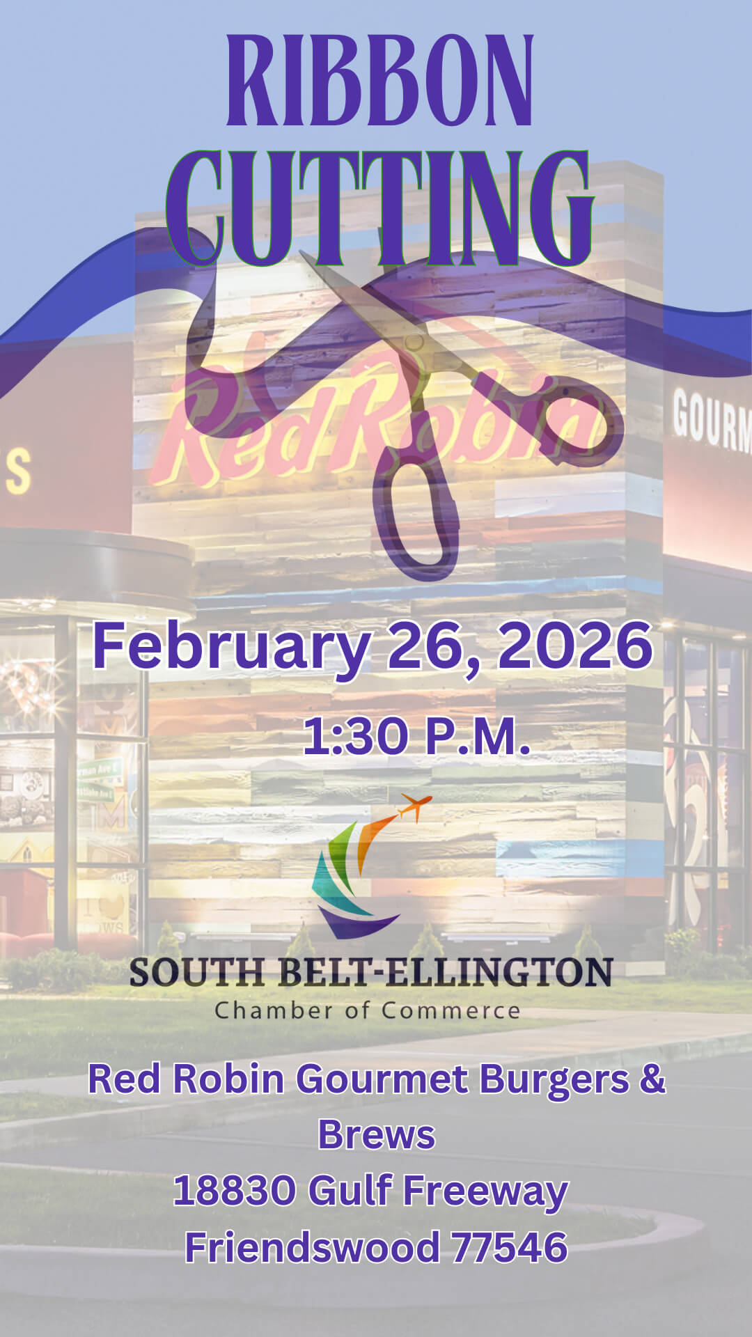 Red Robin Gourmet Burgers &amp; Brews Ribbon Cutting