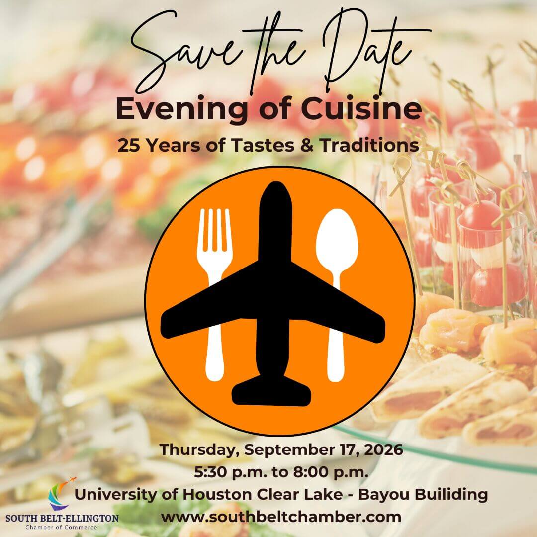 South Belt Ellington Chamber of Commerce Evening of Cuisine Save the Date 2026