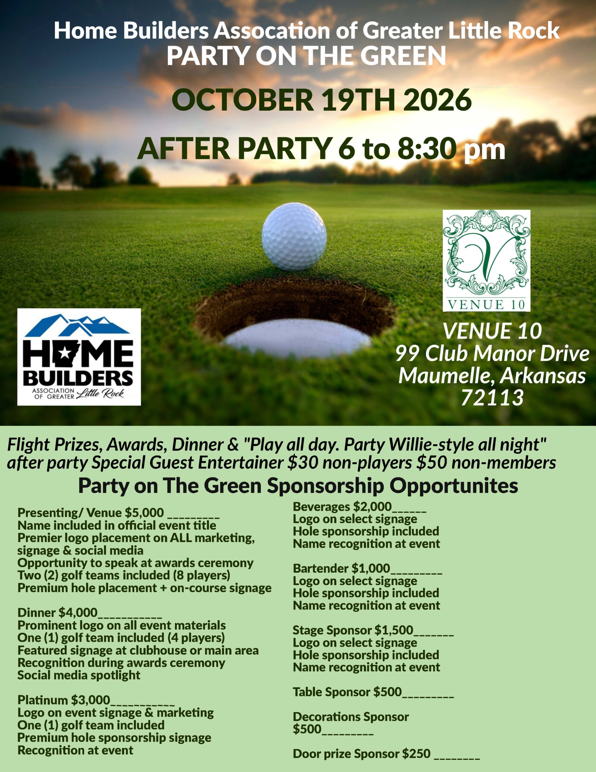 Party on the Green Flyer