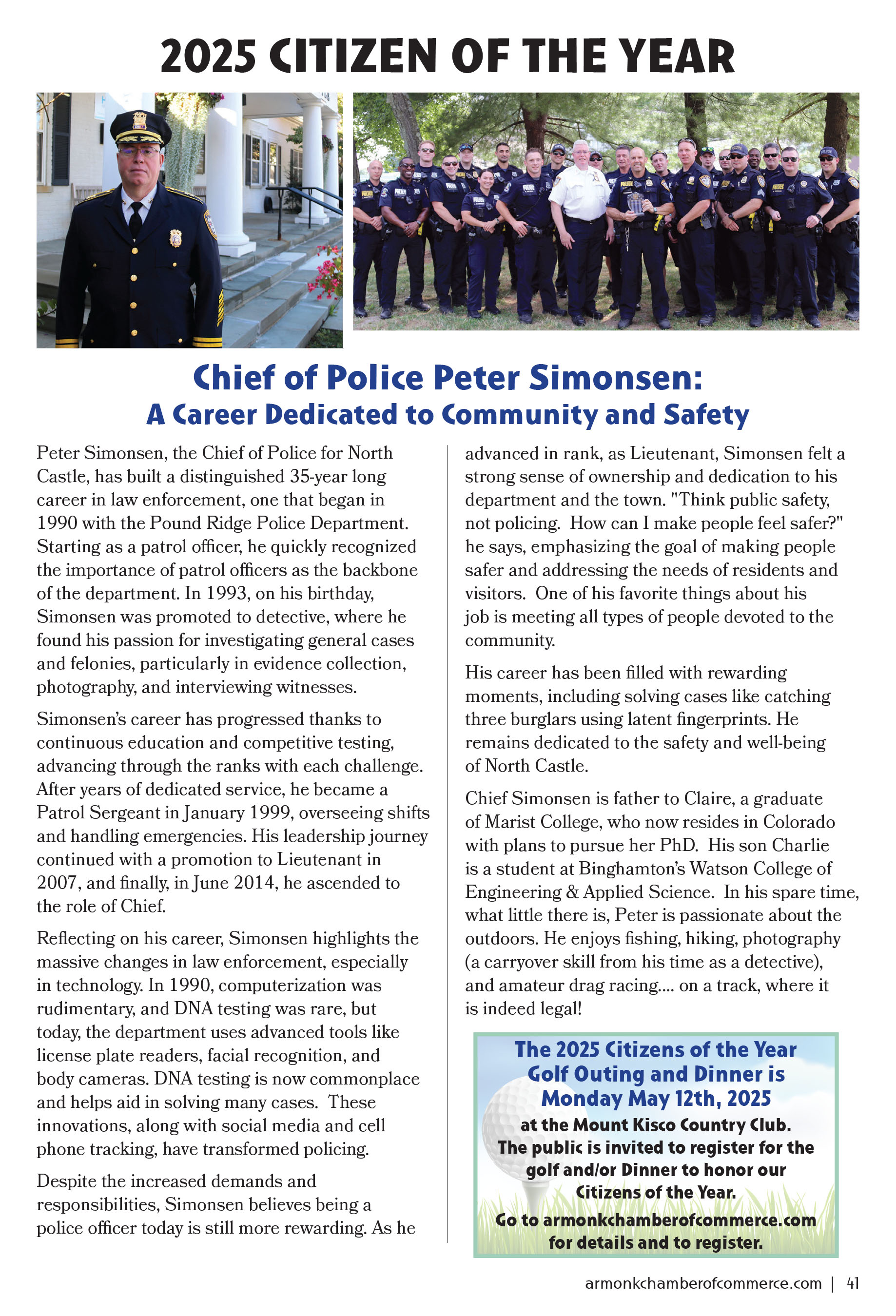 Peter Simonsen - Citizen of the Year