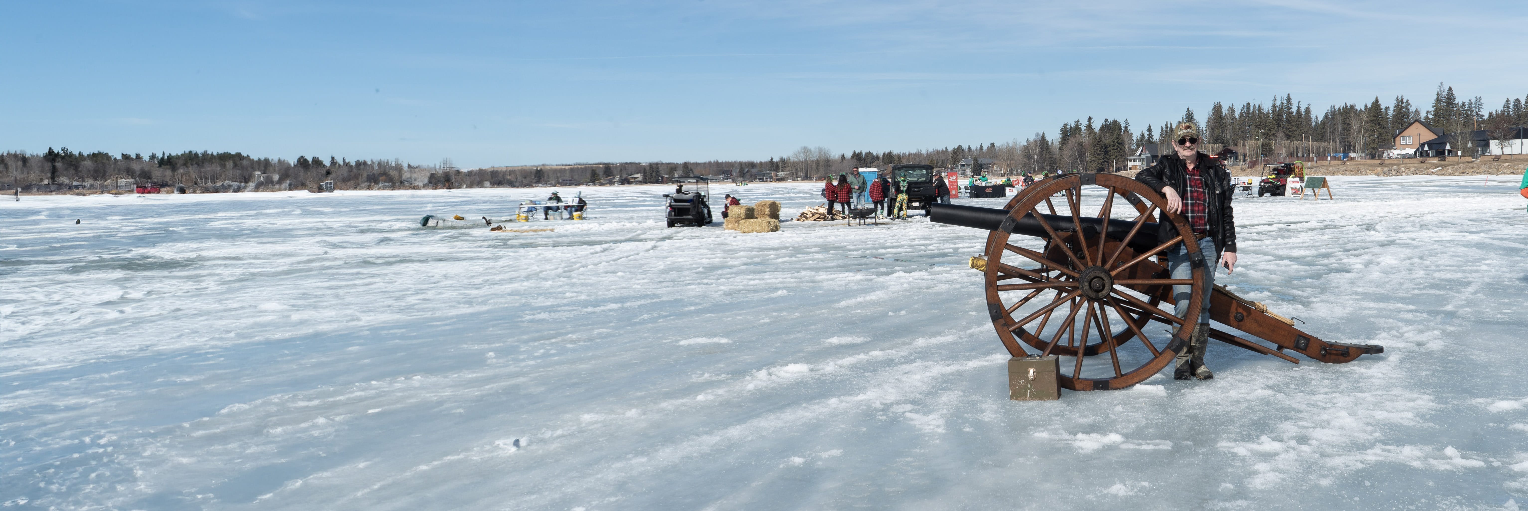 Cannon on the ice