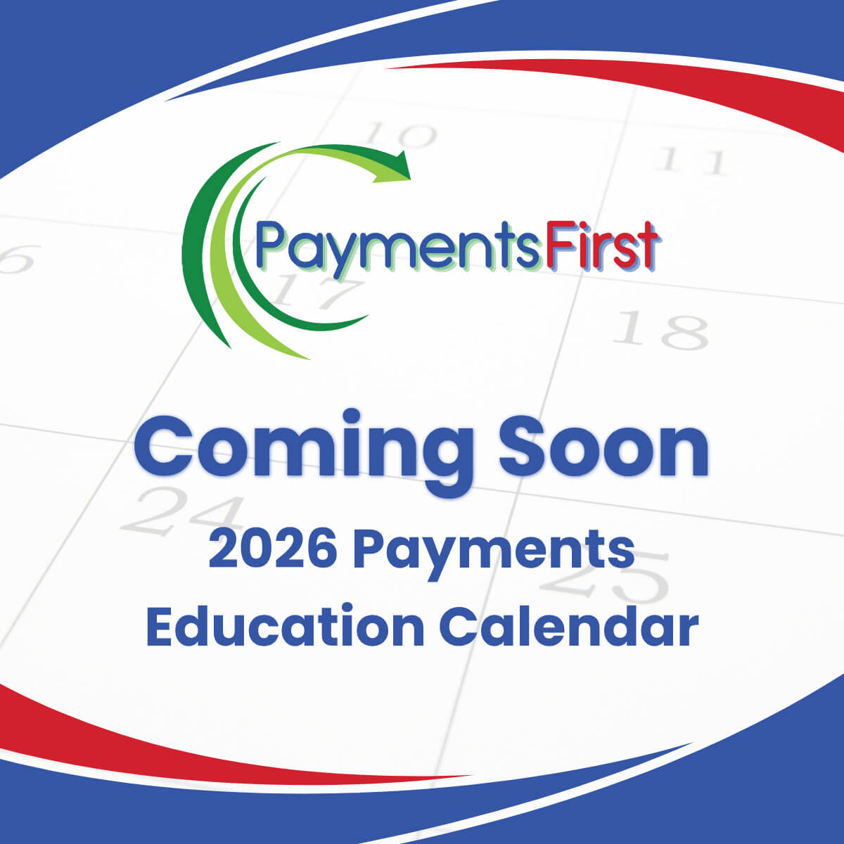 2026 Payments Education Calendar