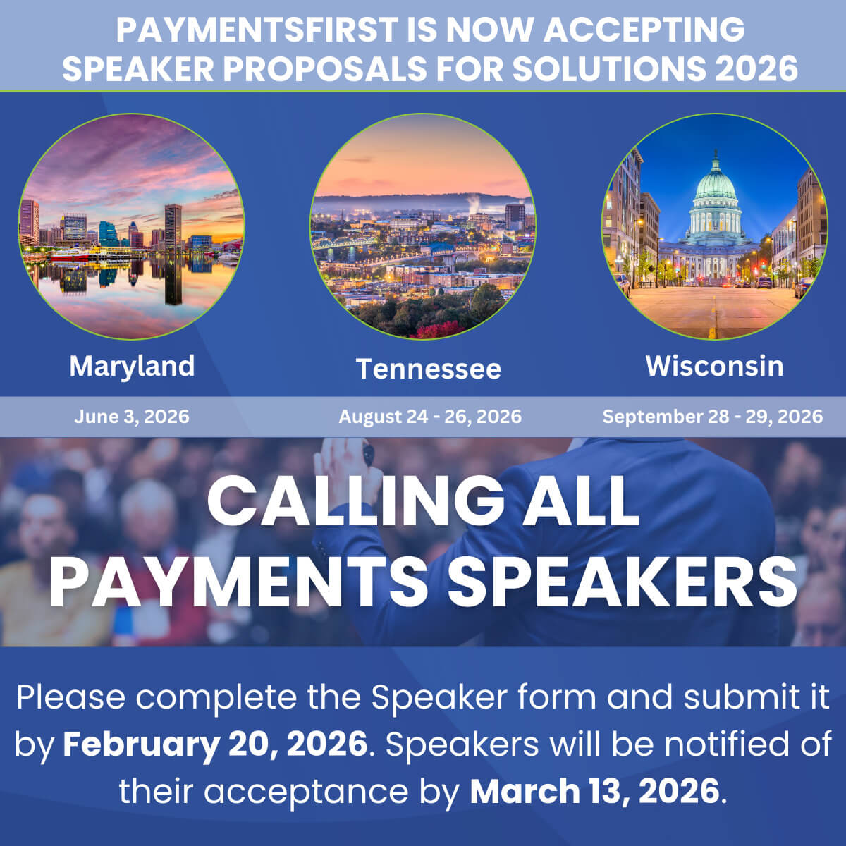 Call for Speakers for Payments Solutions Conference