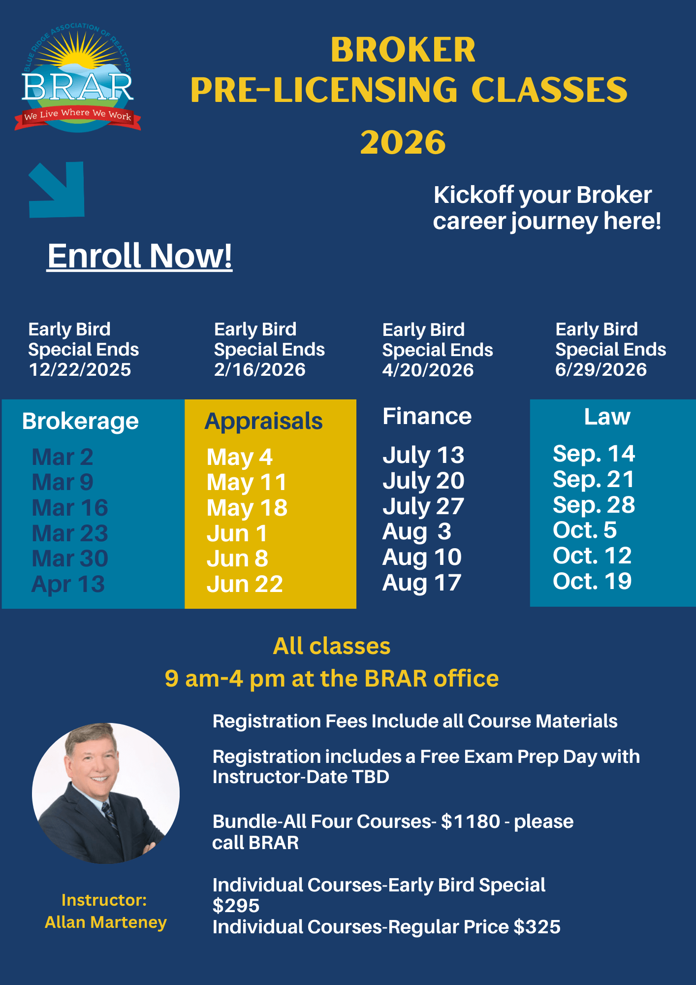 Flyer - Broker Prelicensing Classes