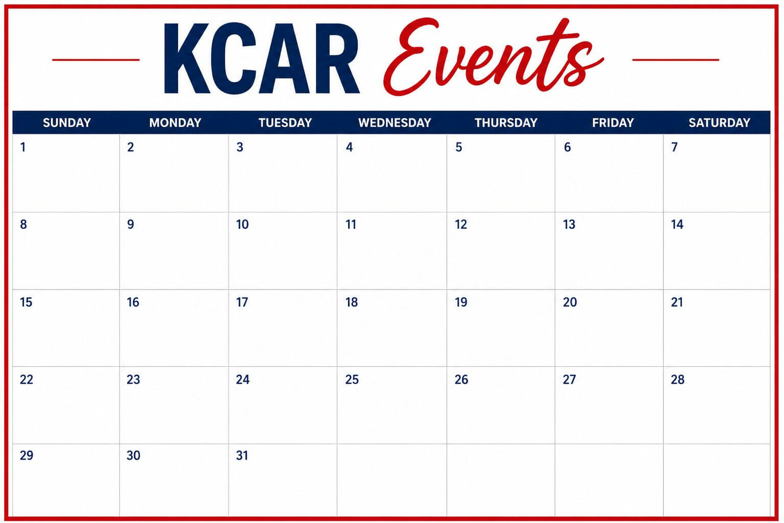 KCAR events