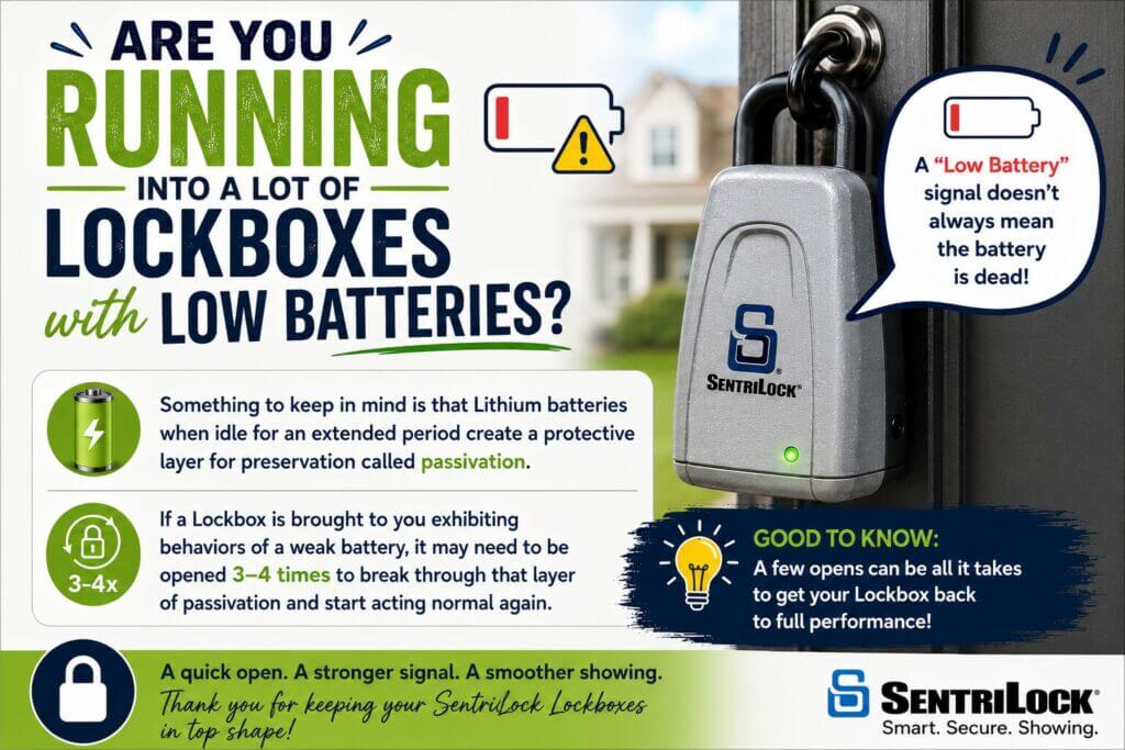 Lockbox Battery alert