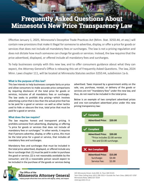 Junk Fees Guidance - Page 1