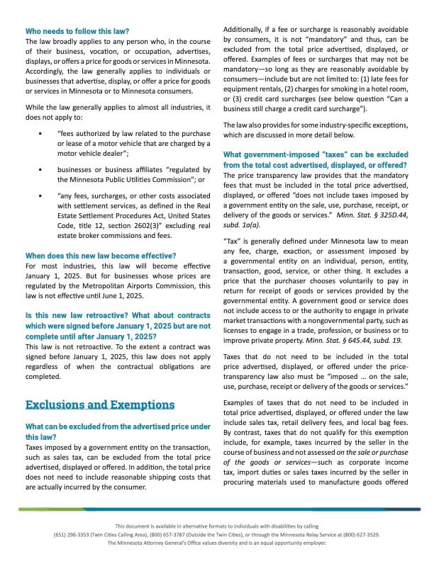 Junk Fees Guidance - Page 2