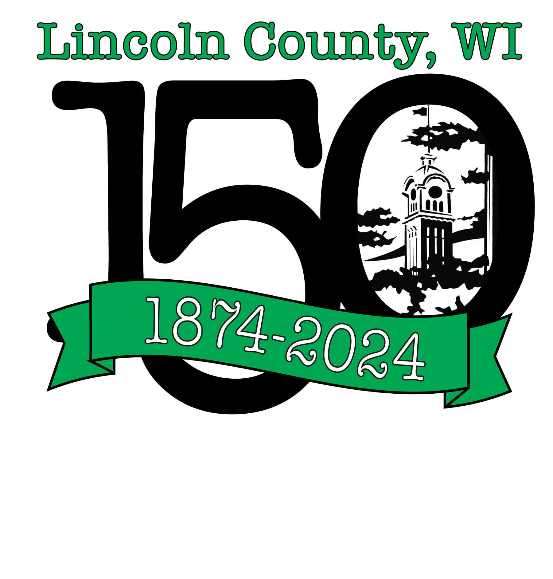 150th Lincoln County special logo