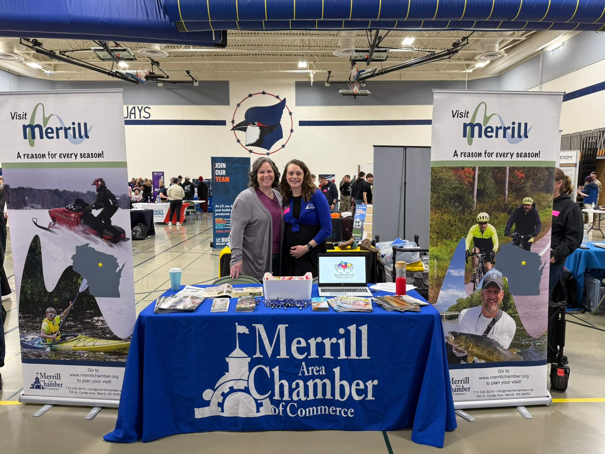 Chamber Staff attending Merrill High School Career Fair