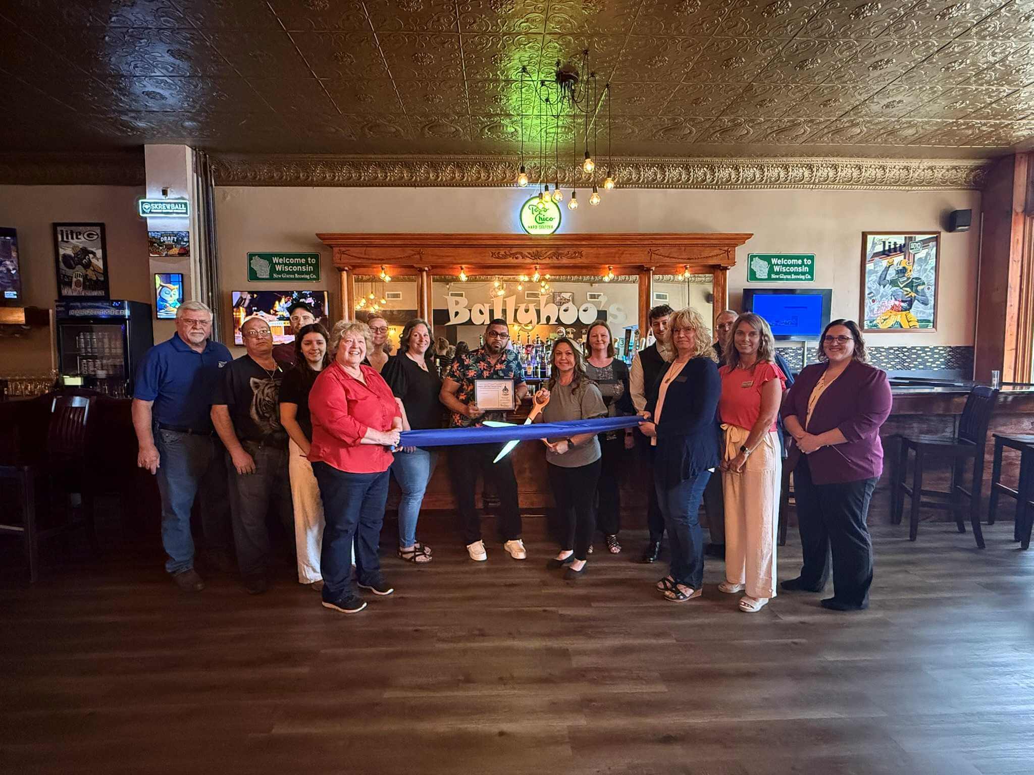 Ballyhoos Sports Bar, Grill and Catering Ribbon Cutting Celebrating New Owners